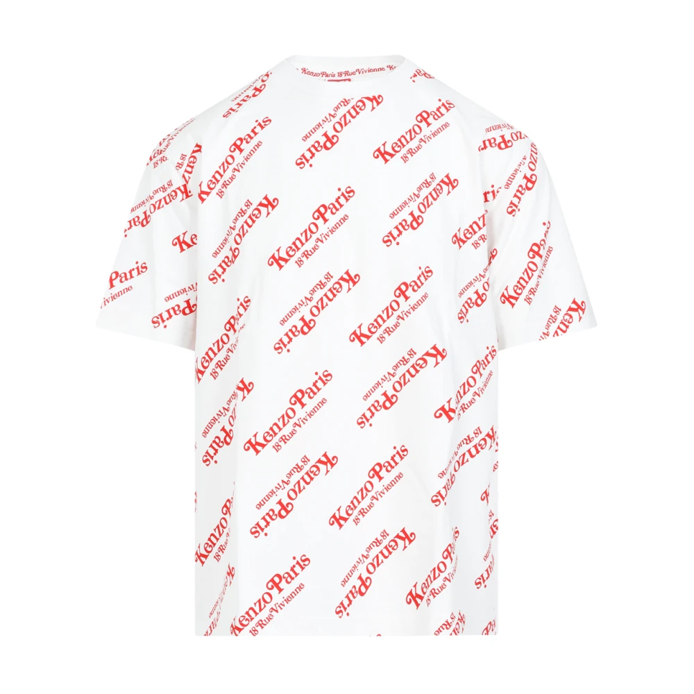 Kenzo Casual T-shirt in Blanc Casse Multicolor Heren