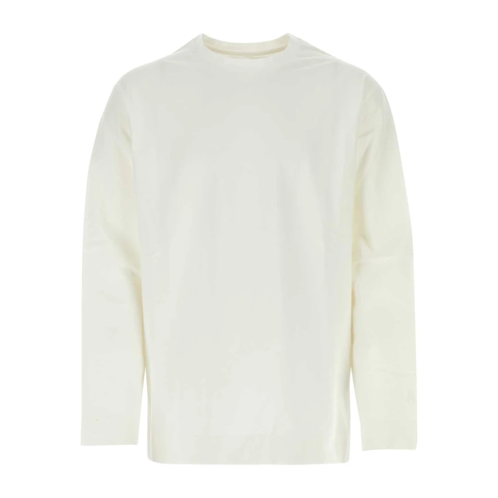 Jil Sander Vit Oversize Stretch Bomull T-Shirt White, Herr