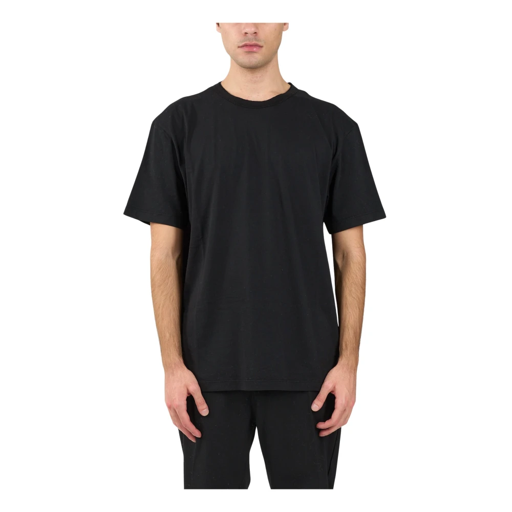 Mauro Grifoni Katoenen T-shirt met ronde hals Black Heren