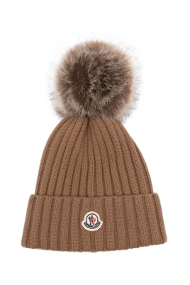 Beige Ullhatt för Kvinnor