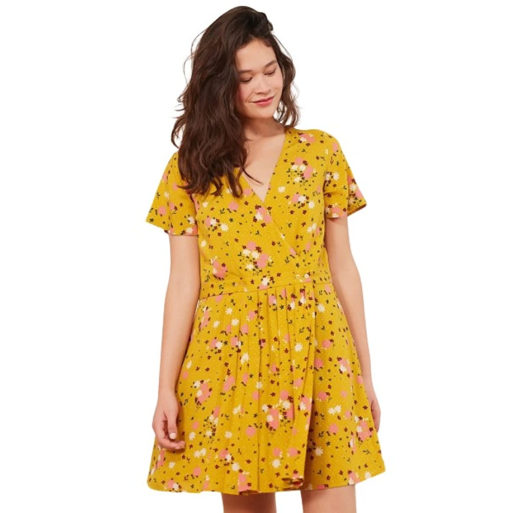 Des Petits Hauts Romea Jurk Zomerse Dagjurk Yellow Dames