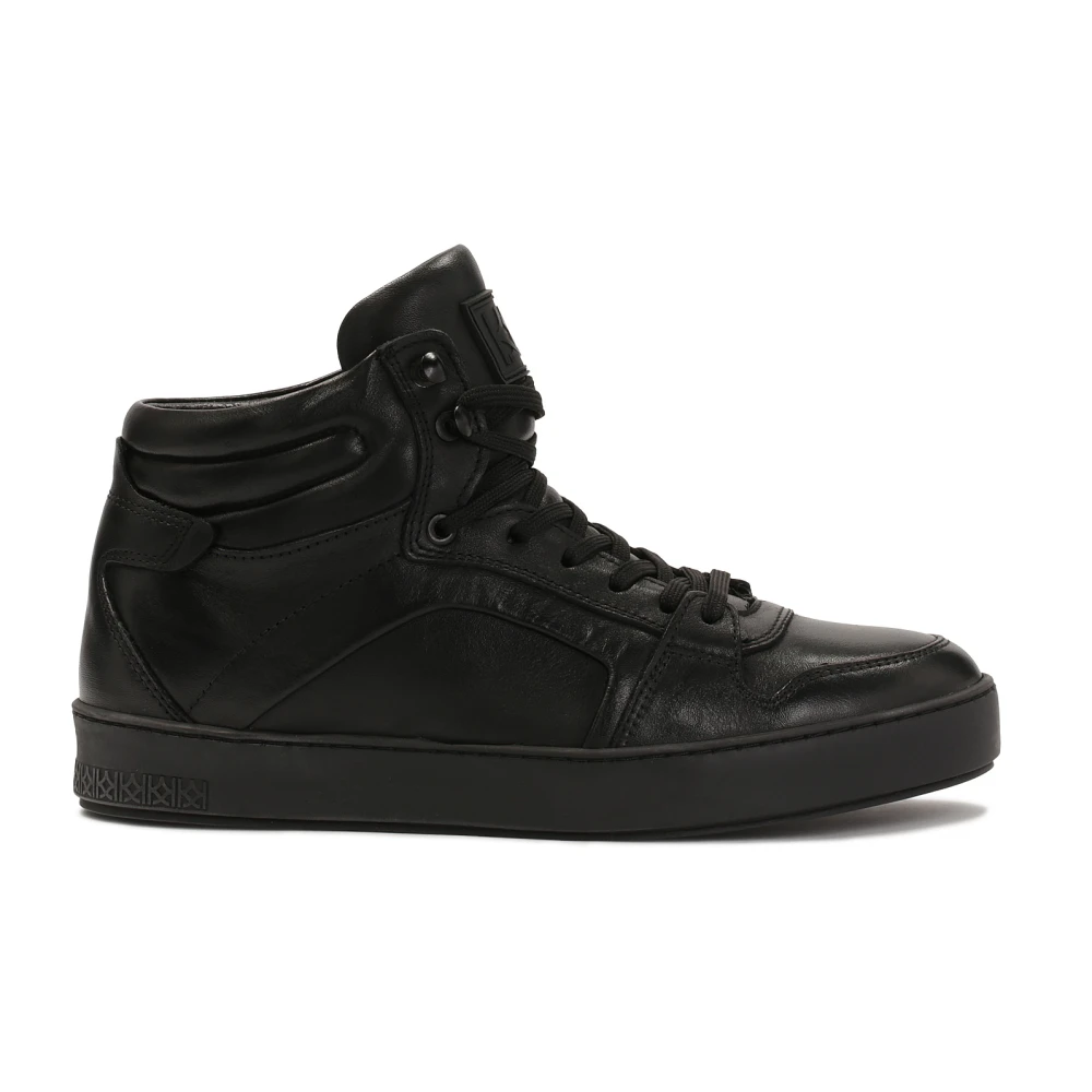 Kazar Leren sneakers met een hogere bovenkant.Dit product valt groot uit. Heren Schoenen Zwart