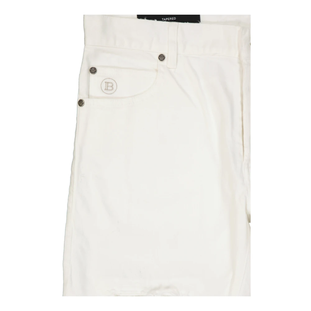 Balmain Jeans White Heren