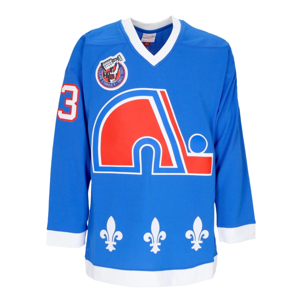 Mitchell & Ness Blue Long Sleeve T-Shirts, Male, Xl, Vintage Nhl Hockey Jersey Sundin 1992