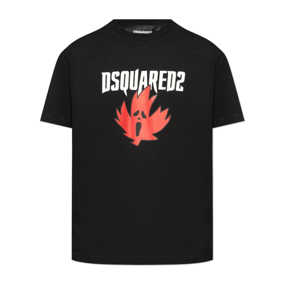 Dsquared2 Stijlvolle Heren T-Shirts & Polos Collectie Black Heren