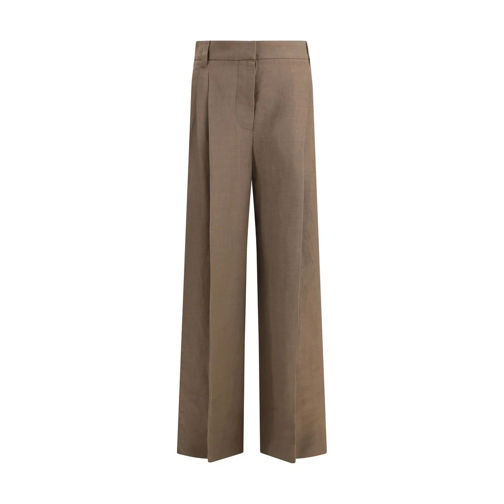 Trousers > Wide Trousers - - Brunello Cucinelli - Modalova
