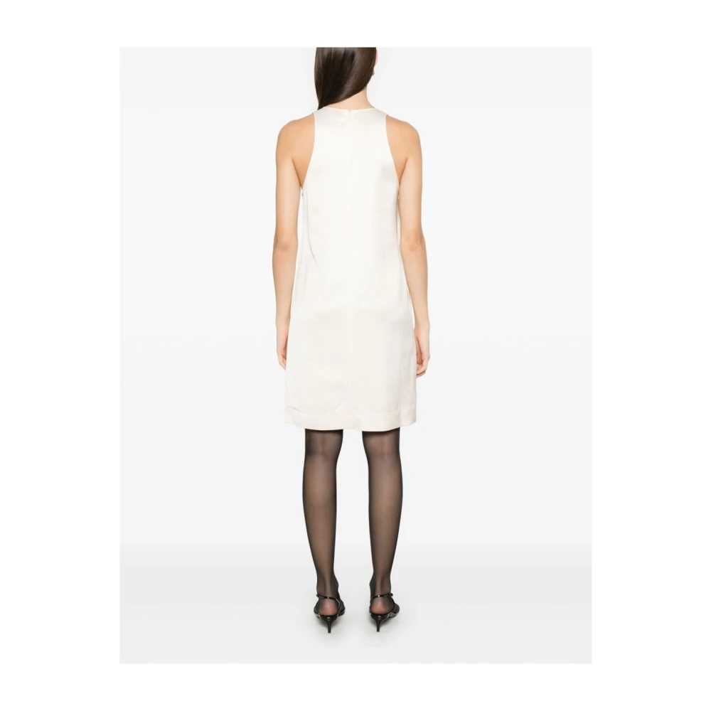 TotêMe Beige Scoop Neck Jurk Beige Dames