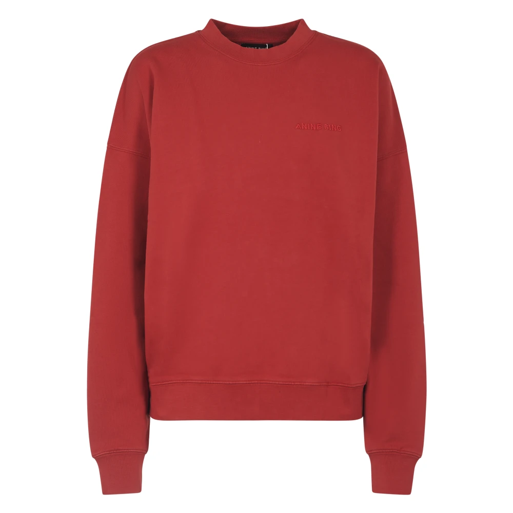 Anine Bing Women's Red Miles Sweatshirt
