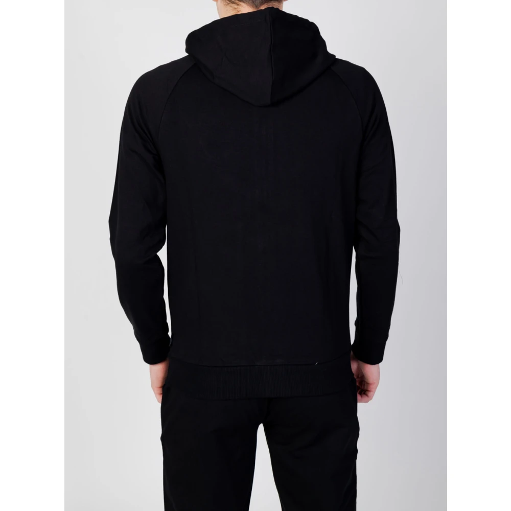 Love Moschino Zwart Zip Sweater Set voor Mannen Black Heren