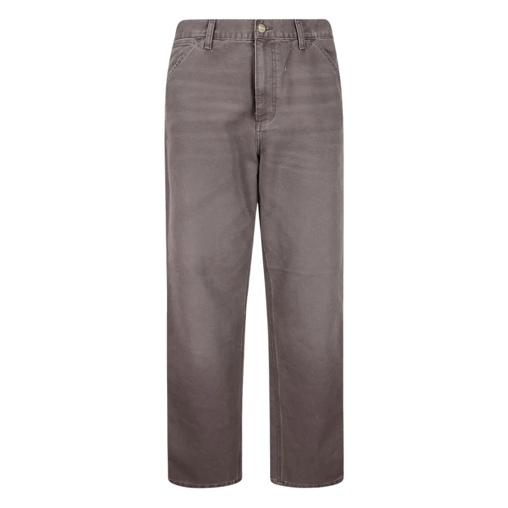 Carhartt Wip Men's Gray Single Knee Pant - Straight Trousers - W33 - Trousers