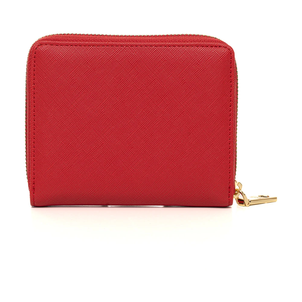 Love Moschino Compacte portemonnee met meerdere vakken Red Dames