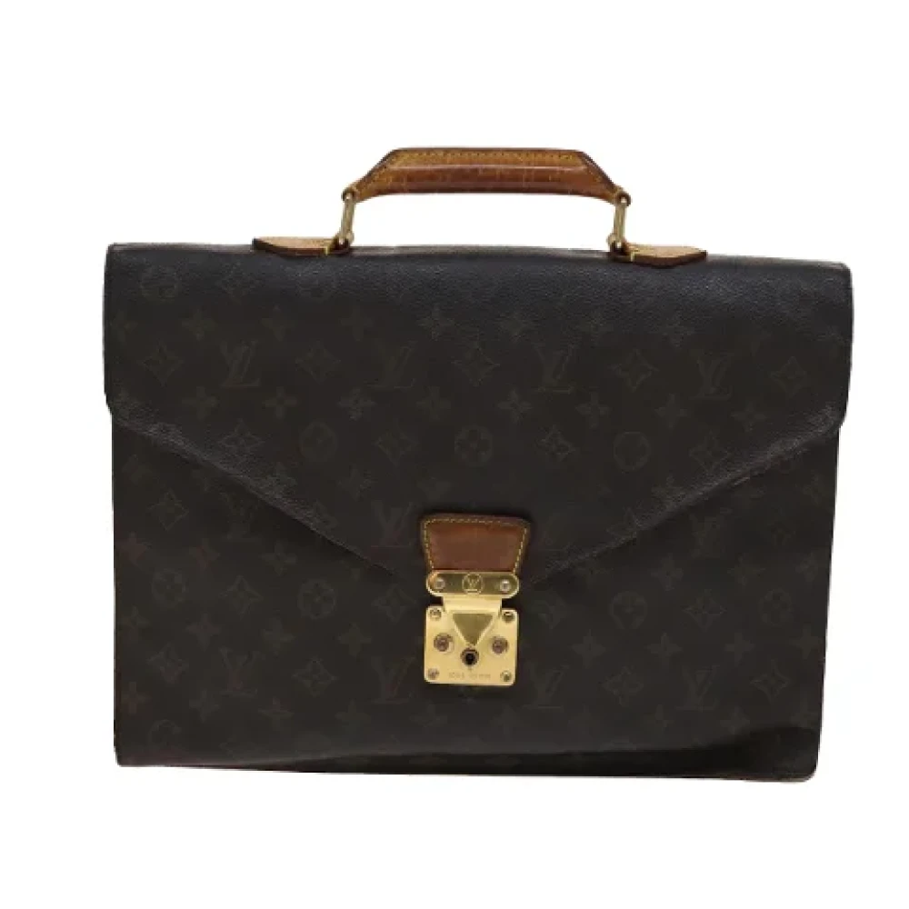 Louis Vuitton Vintage Pre-owned Canvas briefcases Brown Dames