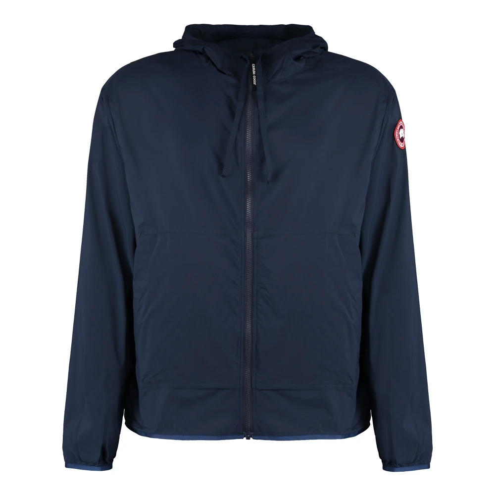 Canada Goose Winddichte Hoodie met Ritszakken Blue Heren