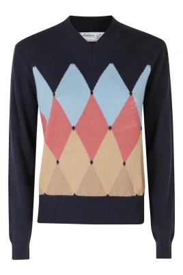 Diamond V Neck Pullover