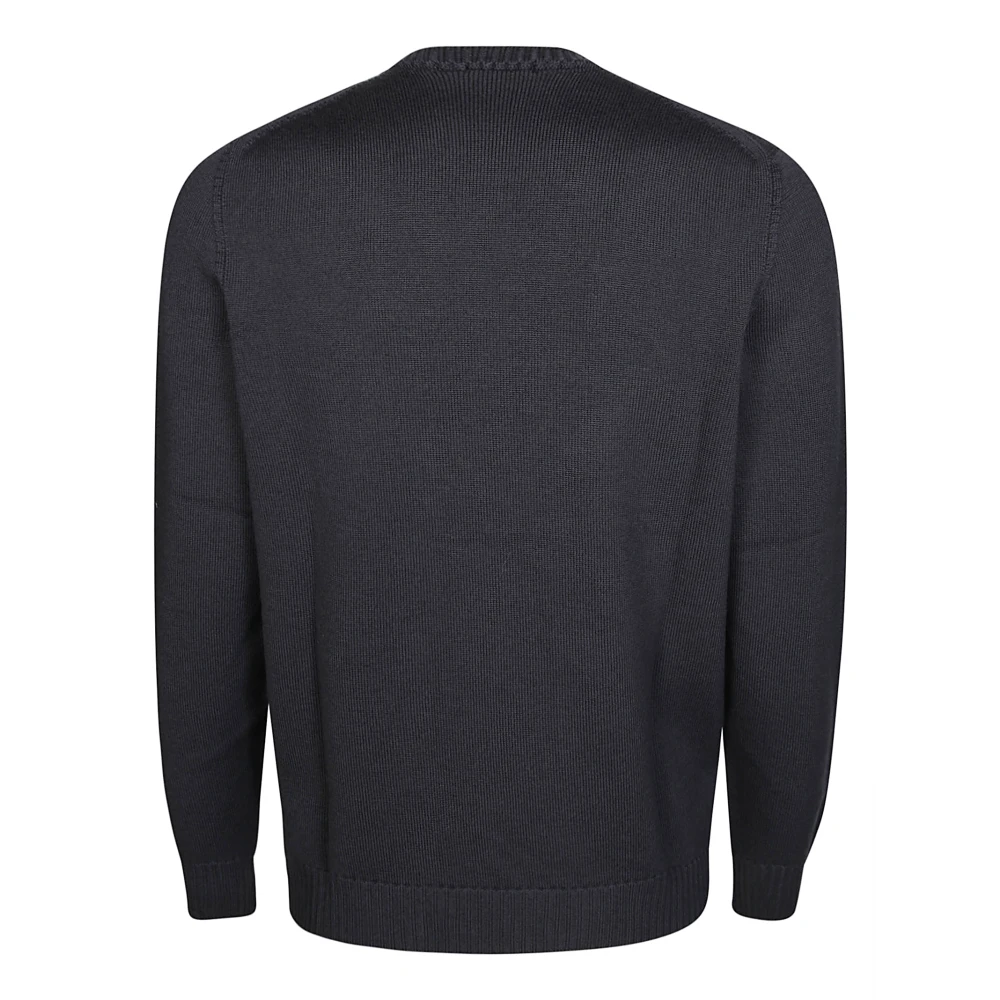 Drumohr Merino Crew Neck Sweater Gray Heren