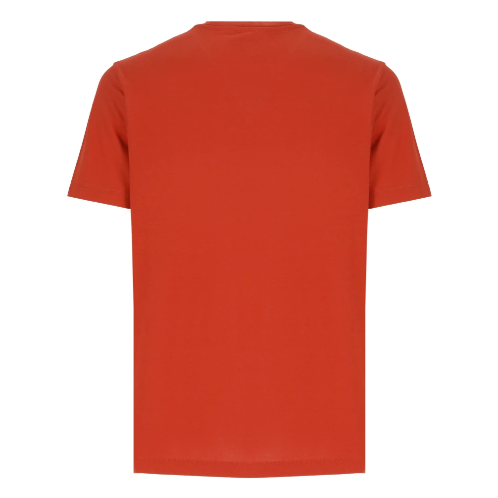 Zanone Oranje Katoenen T-shirt en Polo Orange Heren