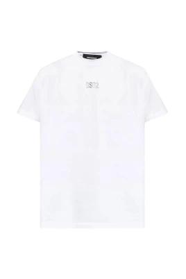 T-shirt i bomull med präglad logotyp