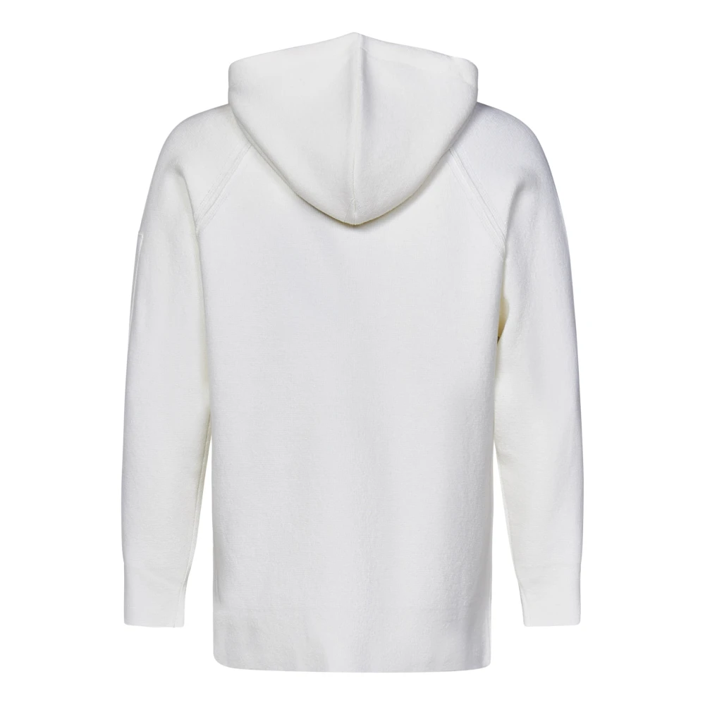 C.P. Company Witte Wollen Hoodie Aw24 White Heren