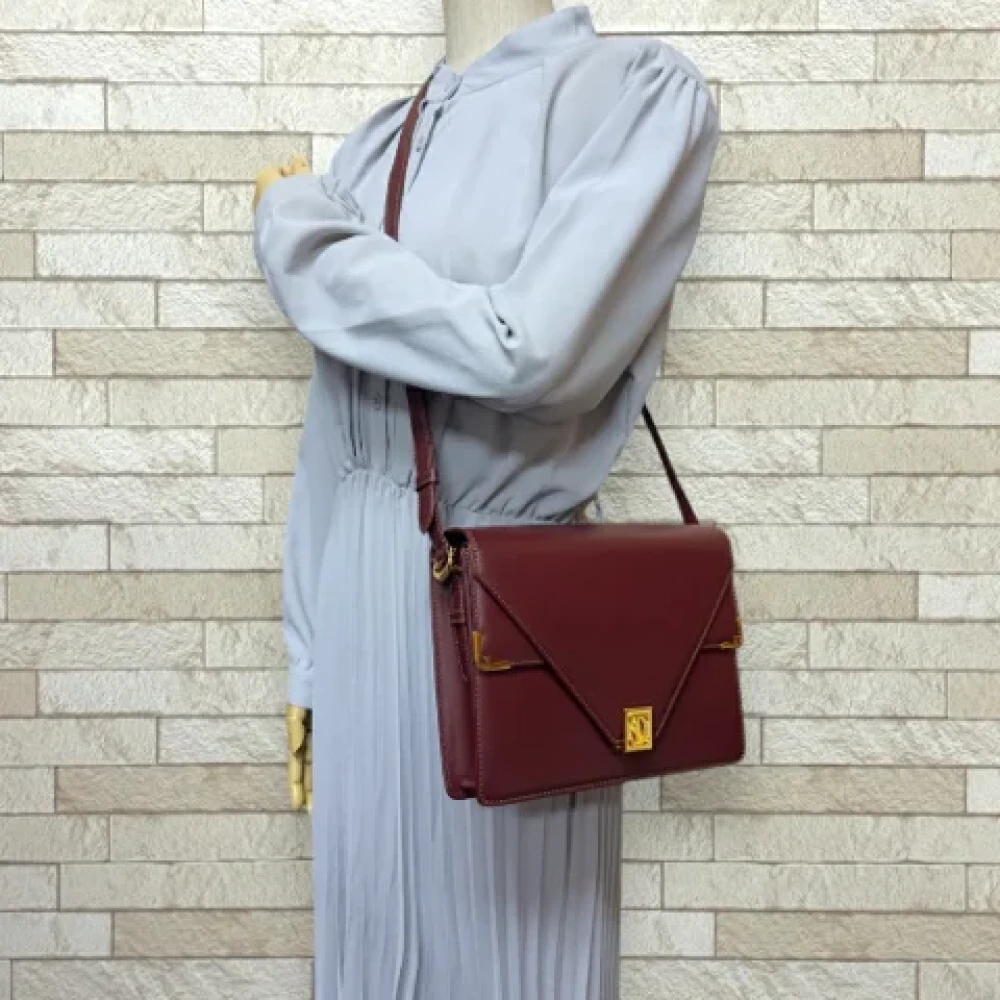 Cartier Vintage Pre-owned Leather shoulder-bags Red Dames