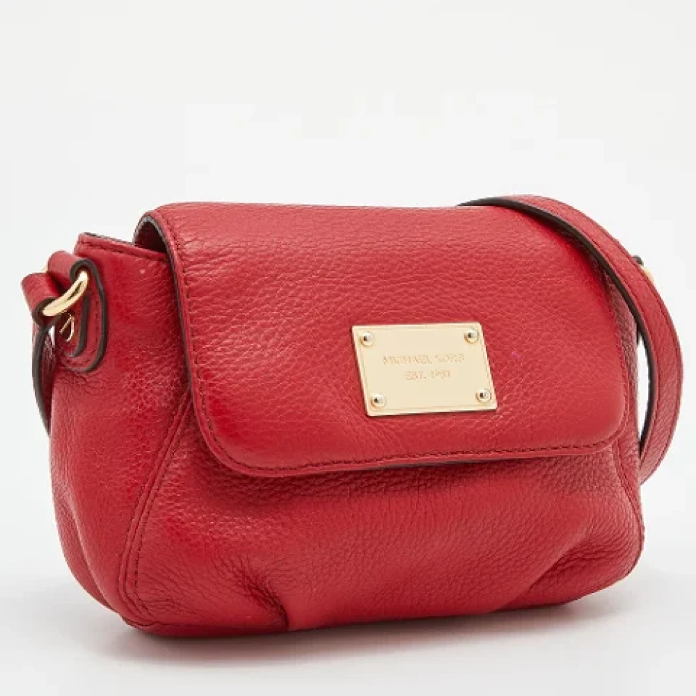 Michael Kors Pre-owned Leather shoulder-bags Red Dames