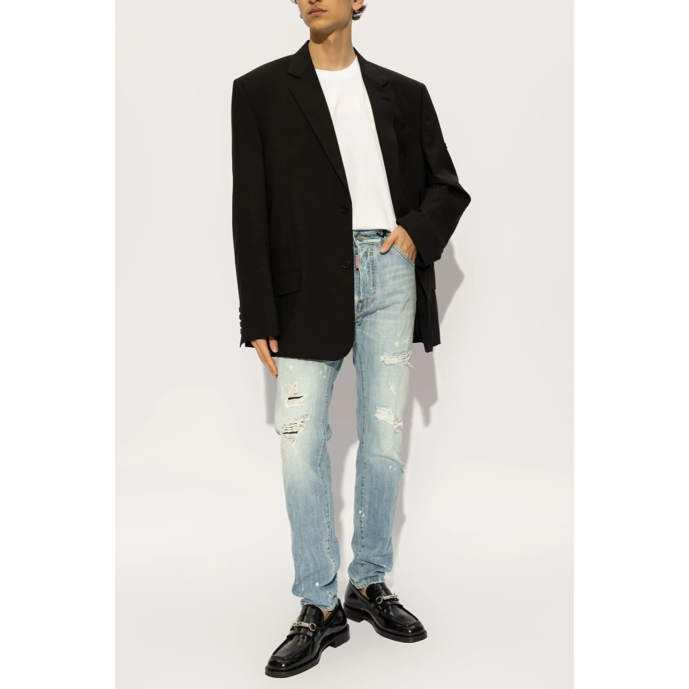 Dsquared2 T-shirt met logo White Heren