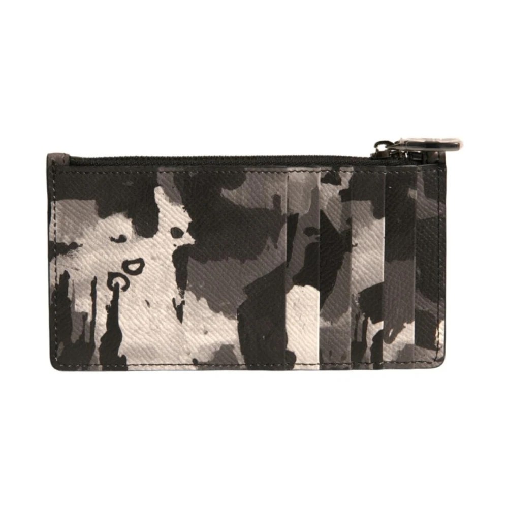 Dolce & Gabbana Men's Camouflage Logo Coin Purse Wallet