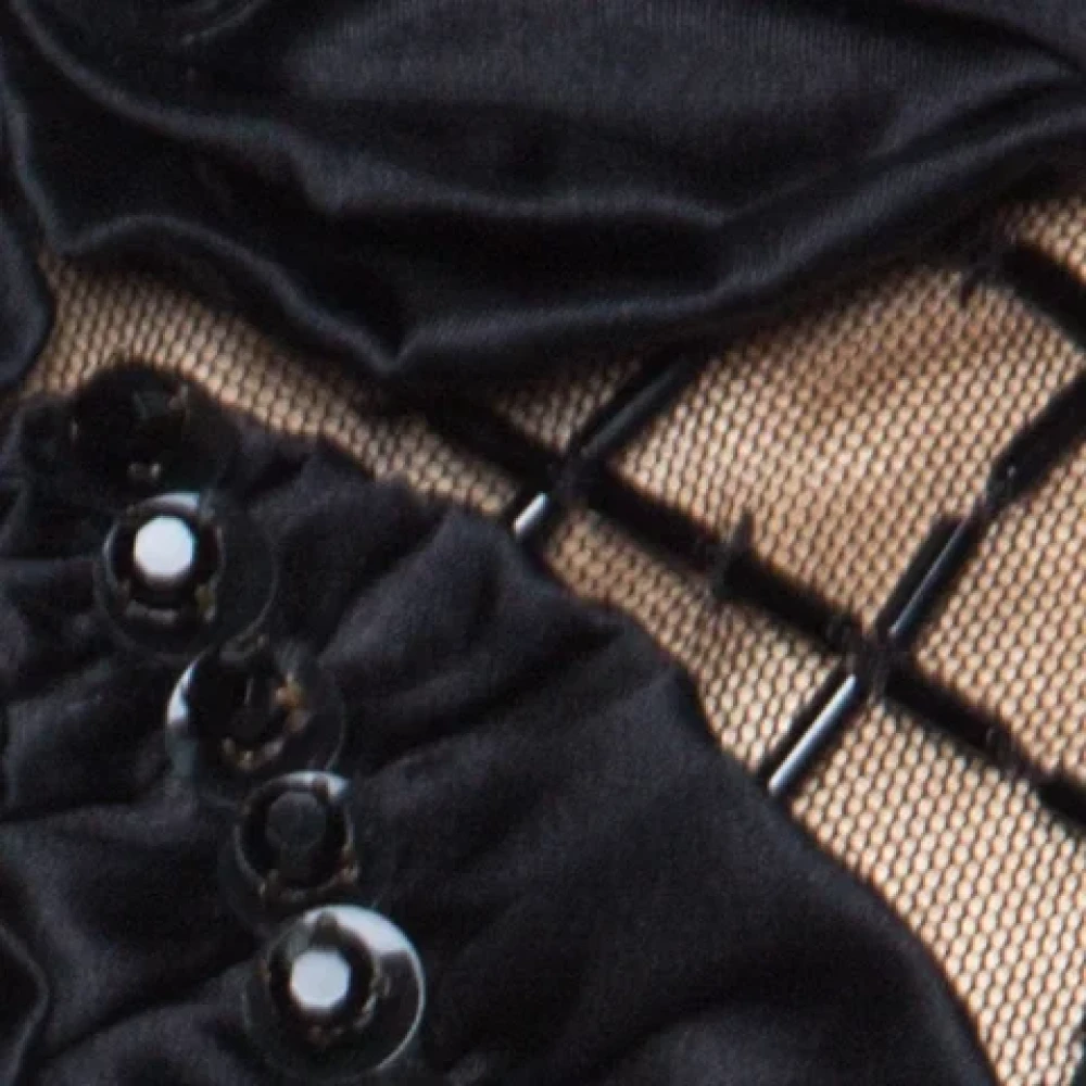 Valentino Vintage Pre-owned Silk dresses Black Dames