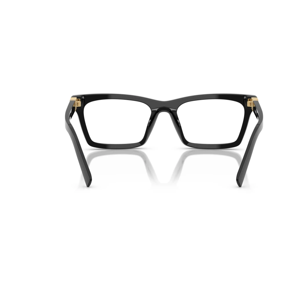 Miu Stijlvolle Brilmonturen in Goudkleur Black Dames