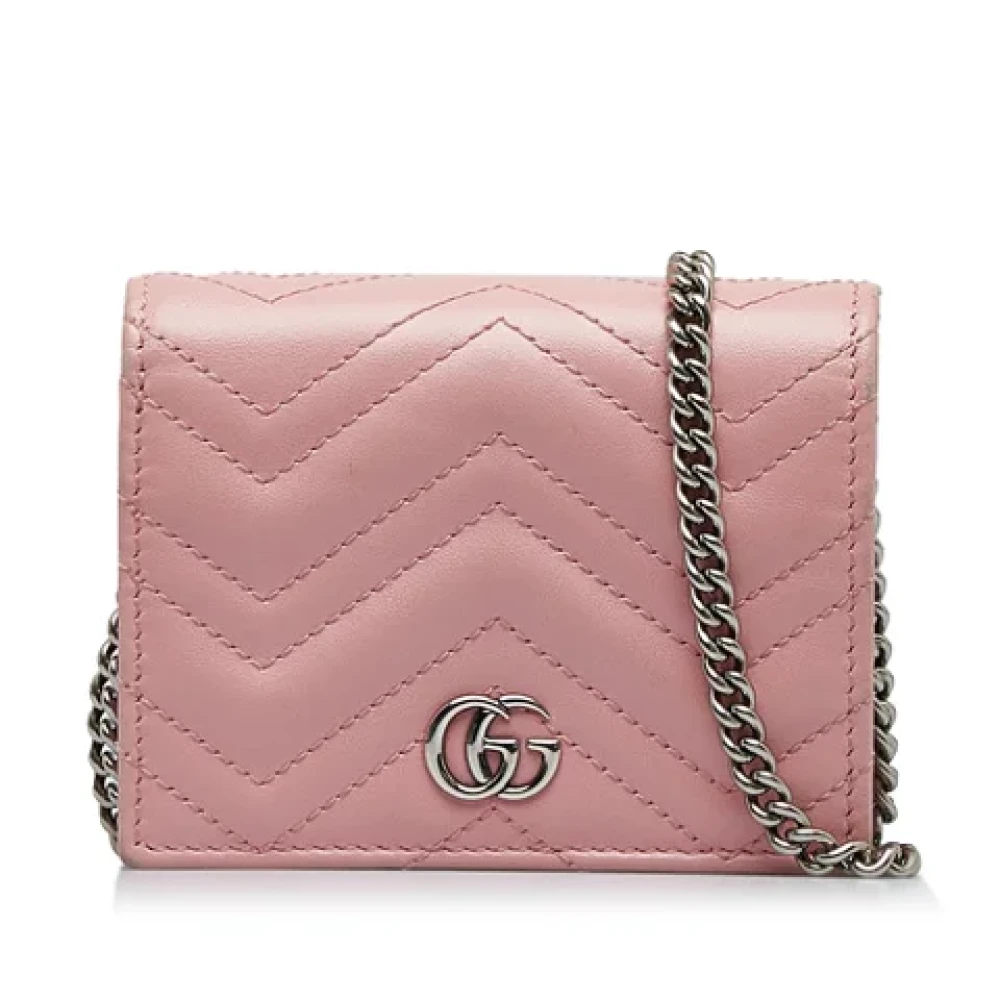 Gucci Vintage Pre-owned Leather crossbody-bags Pink Dames