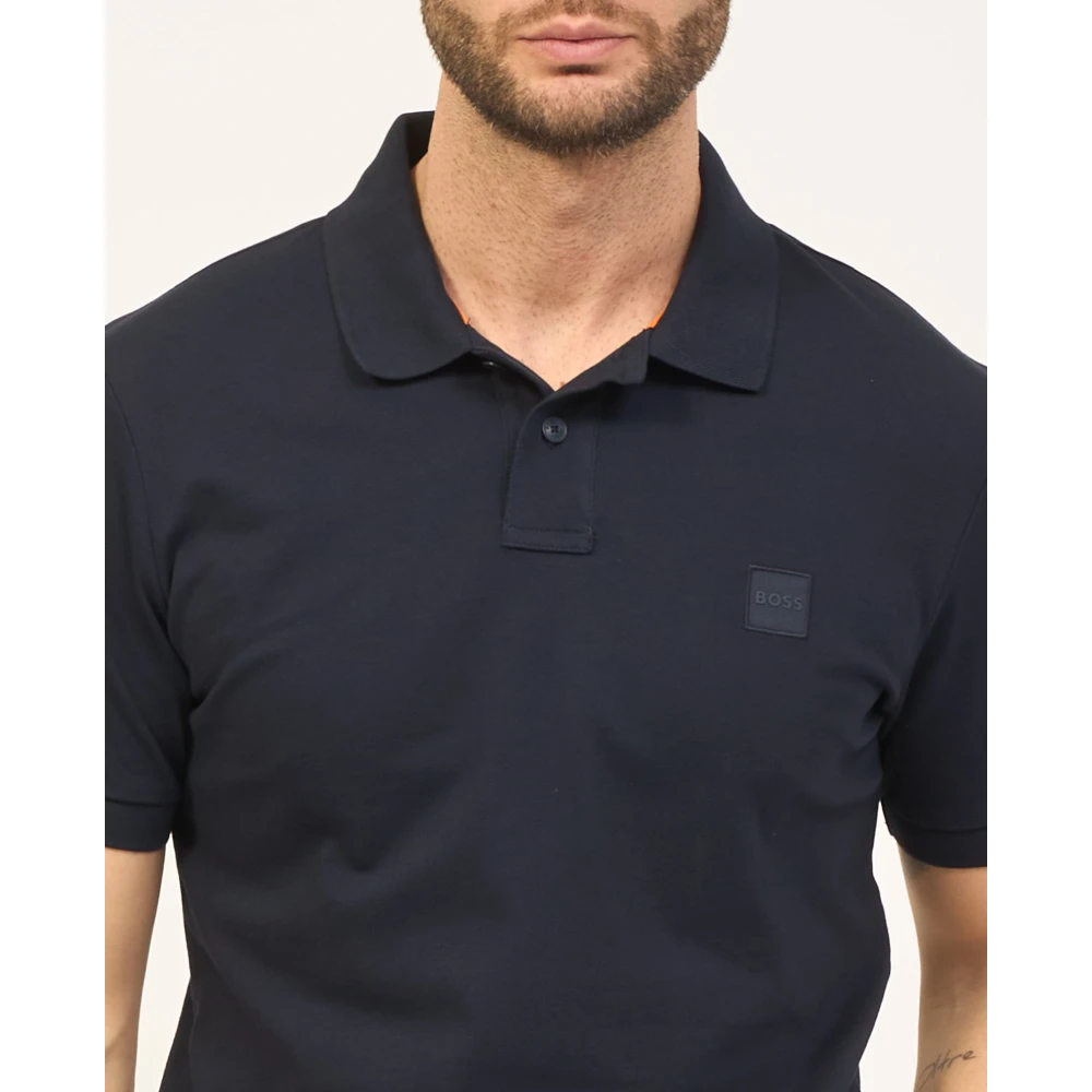 Boss Blauwe Polo Passenger T-shirt Blue Heren