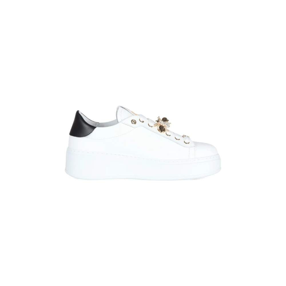 Gio+ Leren Sneakers met Decoratieve Details White Dames