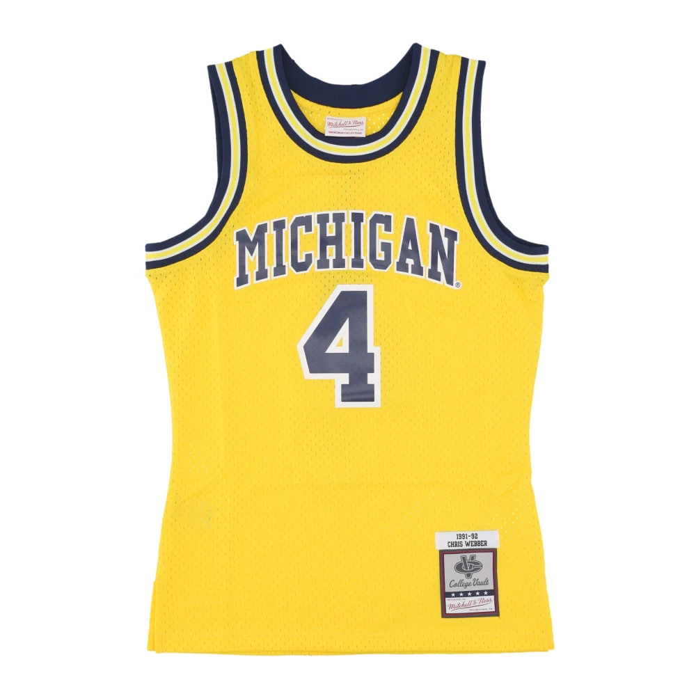 Mitchell & Ness 1991 Michigan Wolverines Basketball Tank Top Yellow, Herr