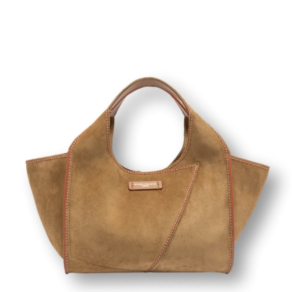 Gianni Chiarini Euforia Suède Shopper Tas Brown Dames