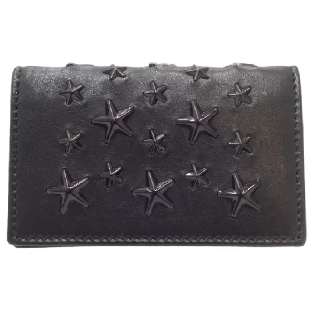 Jimmy Choo Pre-owned Leather wallets Black Dames