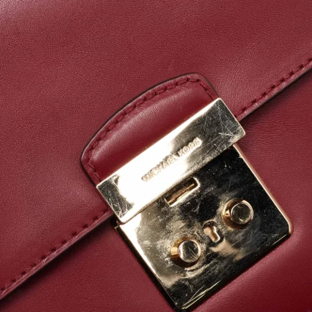 Michael Kors Pre-owned Leather shoulder-bags Red Dames