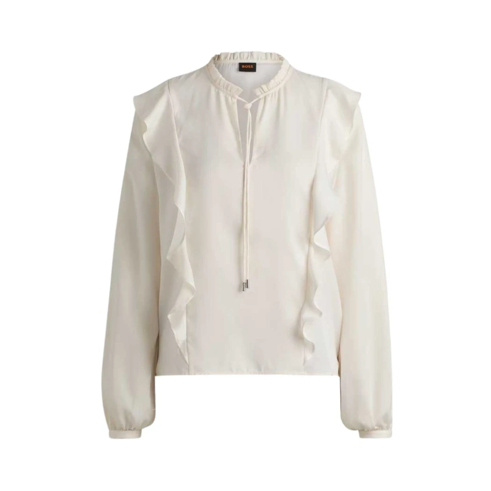 Hugo Boss Stijlvolle Shirt voor Mannen White Dames