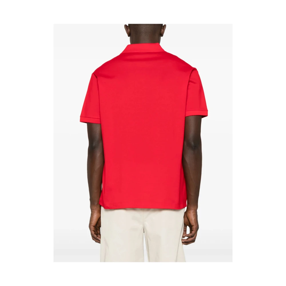 PAUL & SHARK Rode Geribbelde Trui met Logopatch Red Heren