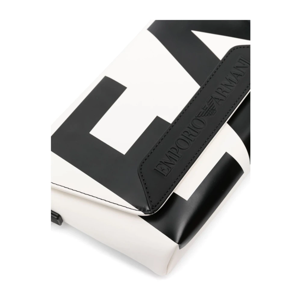 Emporio Armani Stijlvolle witte tassen met logoprint White Heren