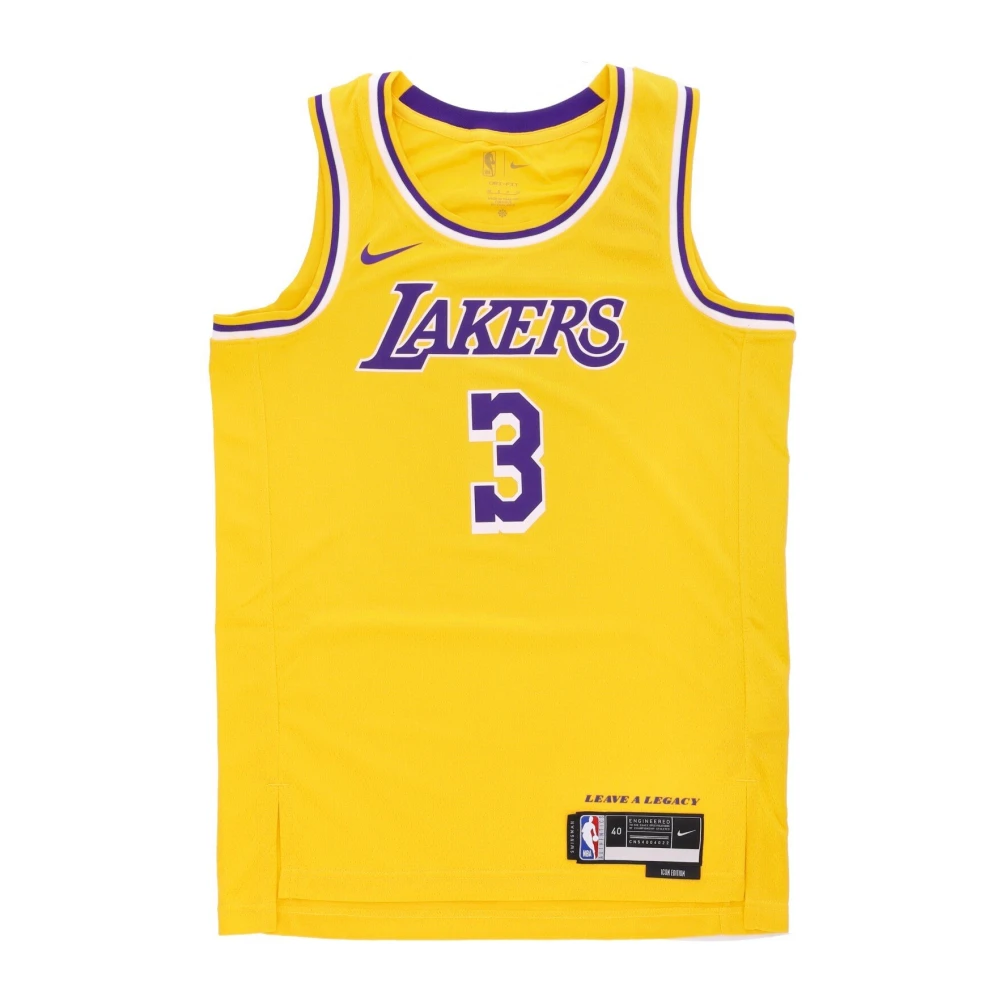 Nike NBA Icon Edition Anthony Davis Jersey Yellow Heren