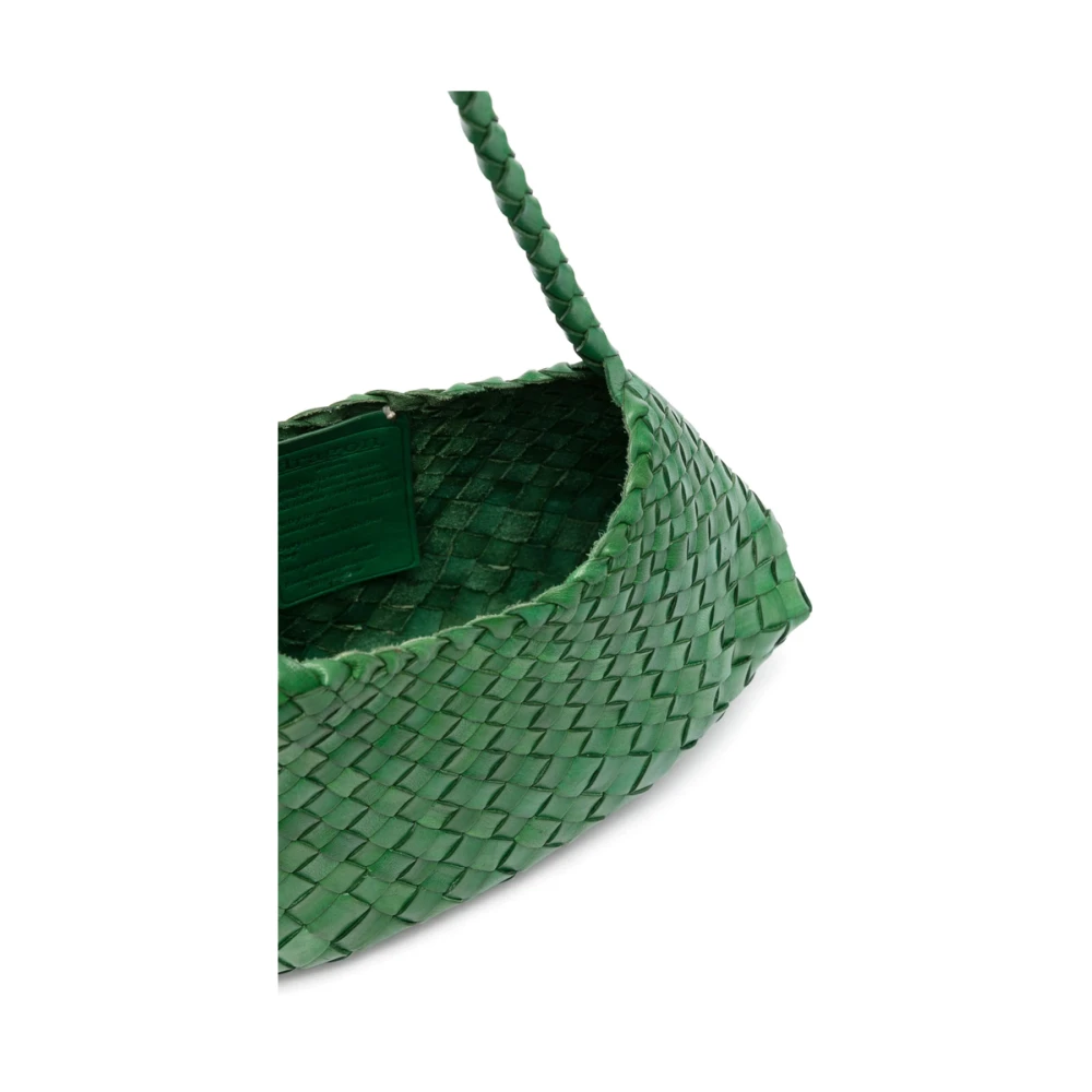 Dragon Diffusion Groene Gevlochten Top Handvat Tas Green Dames