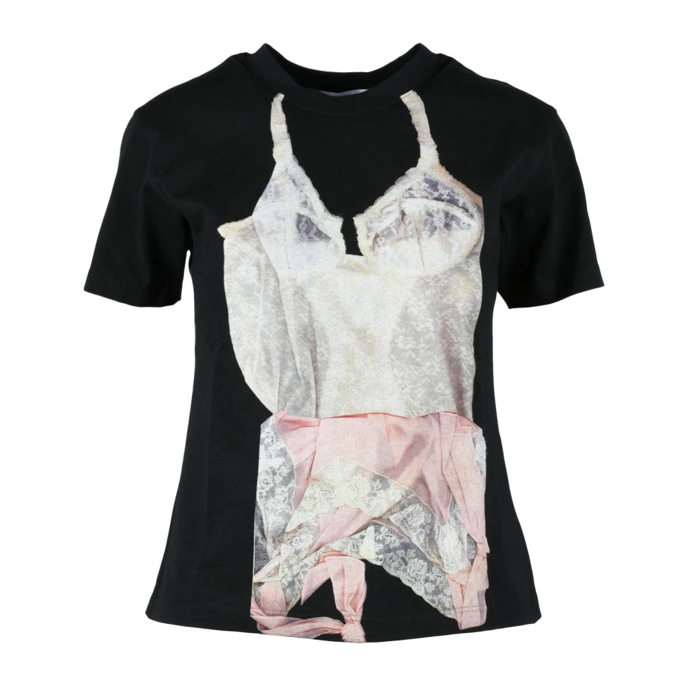 Msgm - Tops > T-Shirts - Black - Msgm - Modalova