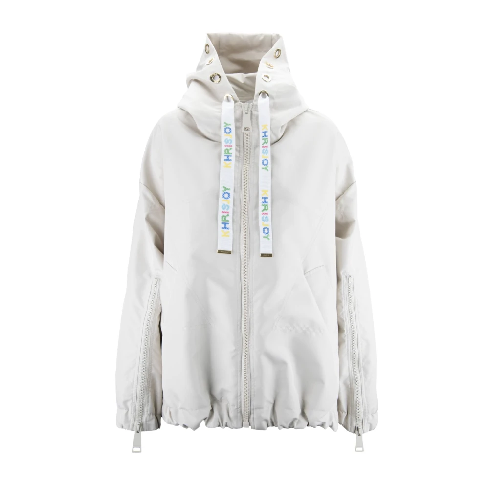 Khrisjoy Dames Rits Jas Waterdicht Winddicht Beige Dames