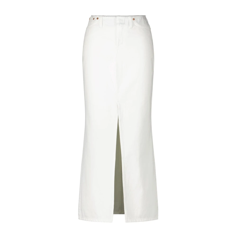 Closed Witte Maxi Jeans Rok White Dames