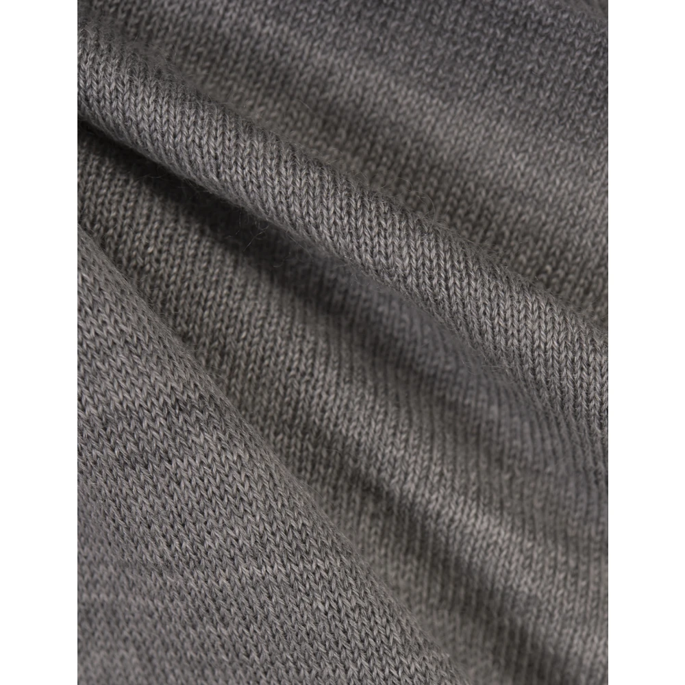 Kiton Zijde Kasjmier Mix Grijze Trui Gray Heren