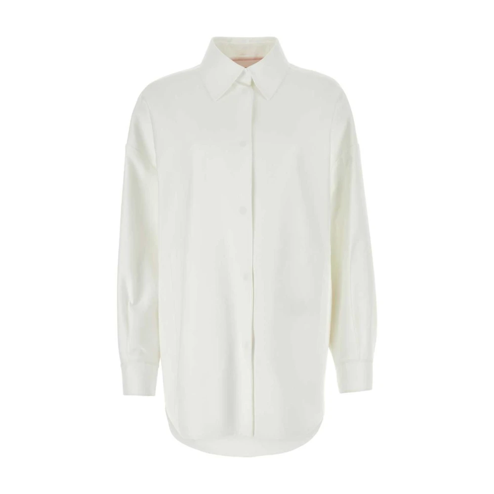 Valentino Garavani Women's White Cotton Poplin Shirt