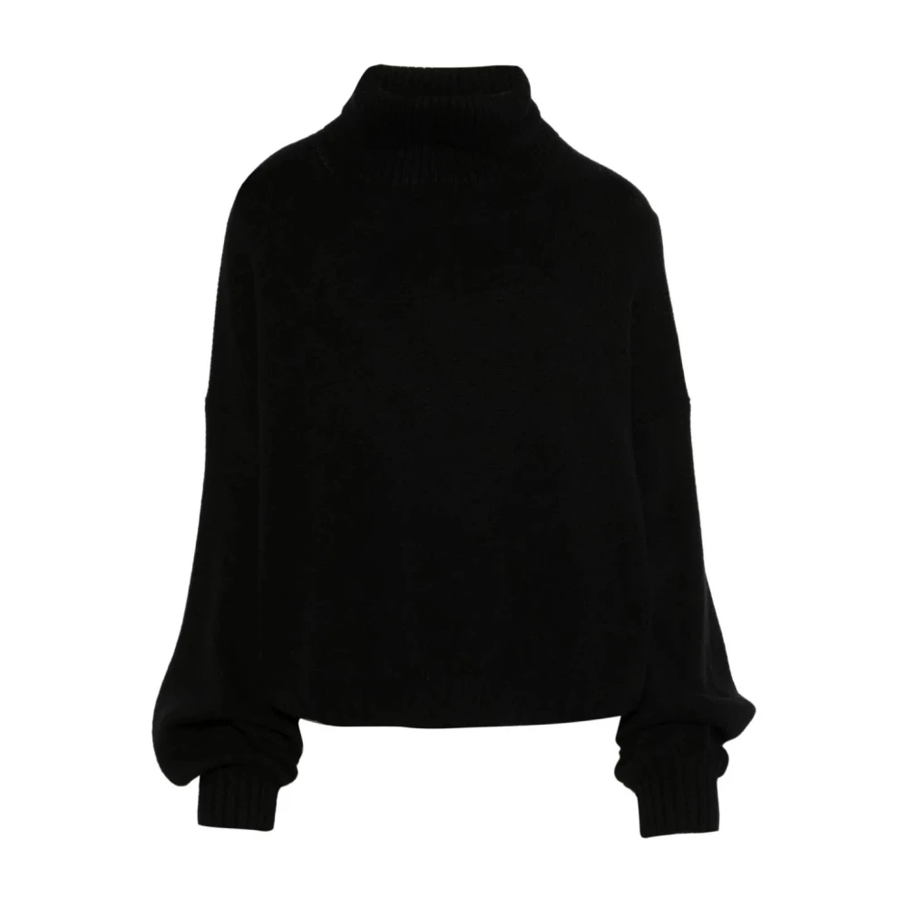 Khaite Zwarte Morris Sweater Black Dames