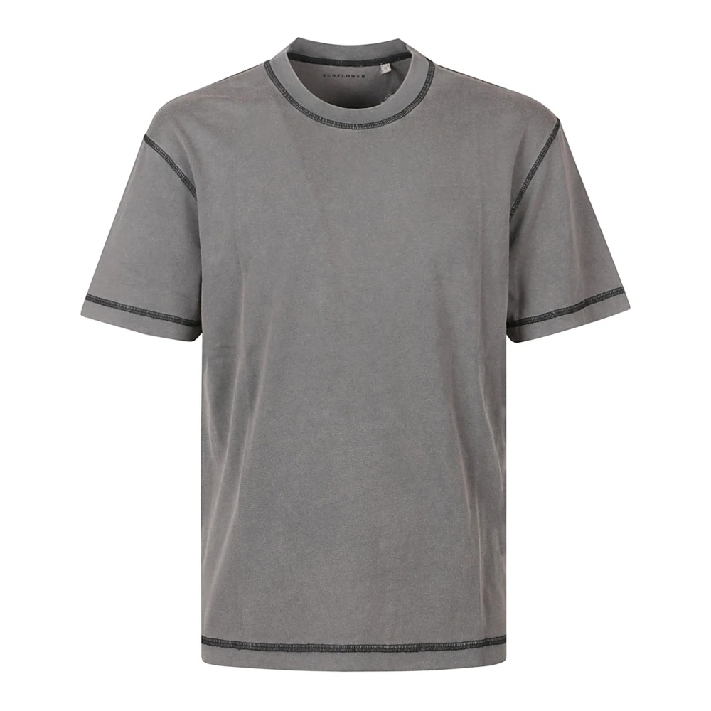 Sunflower Stijlvol Contrast T-shirt Gray Heren