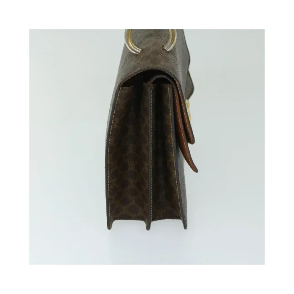 Celine Vintage Pre-owned Fabric handbags Brown Dames