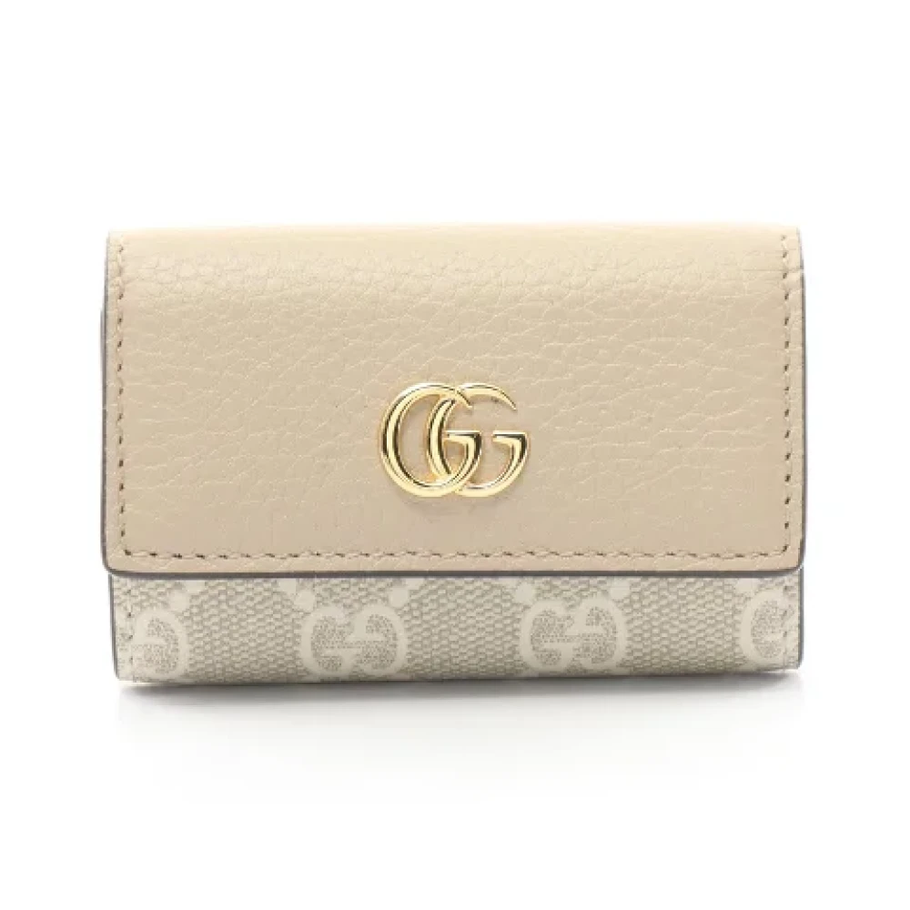 Gucci Vintage Pre-owned Leather key-holders Beige Dames