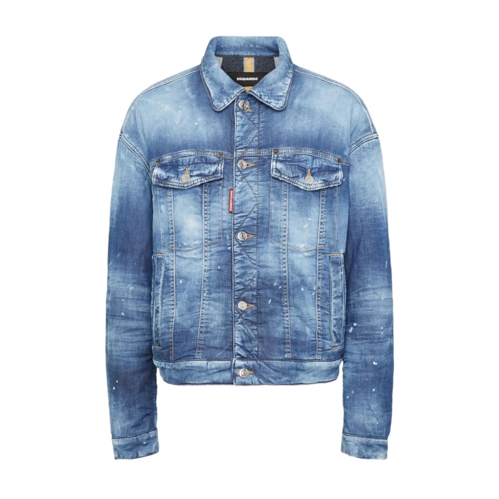 Dsquared2 Women's Blue Denim Jackets, Xs, Coats